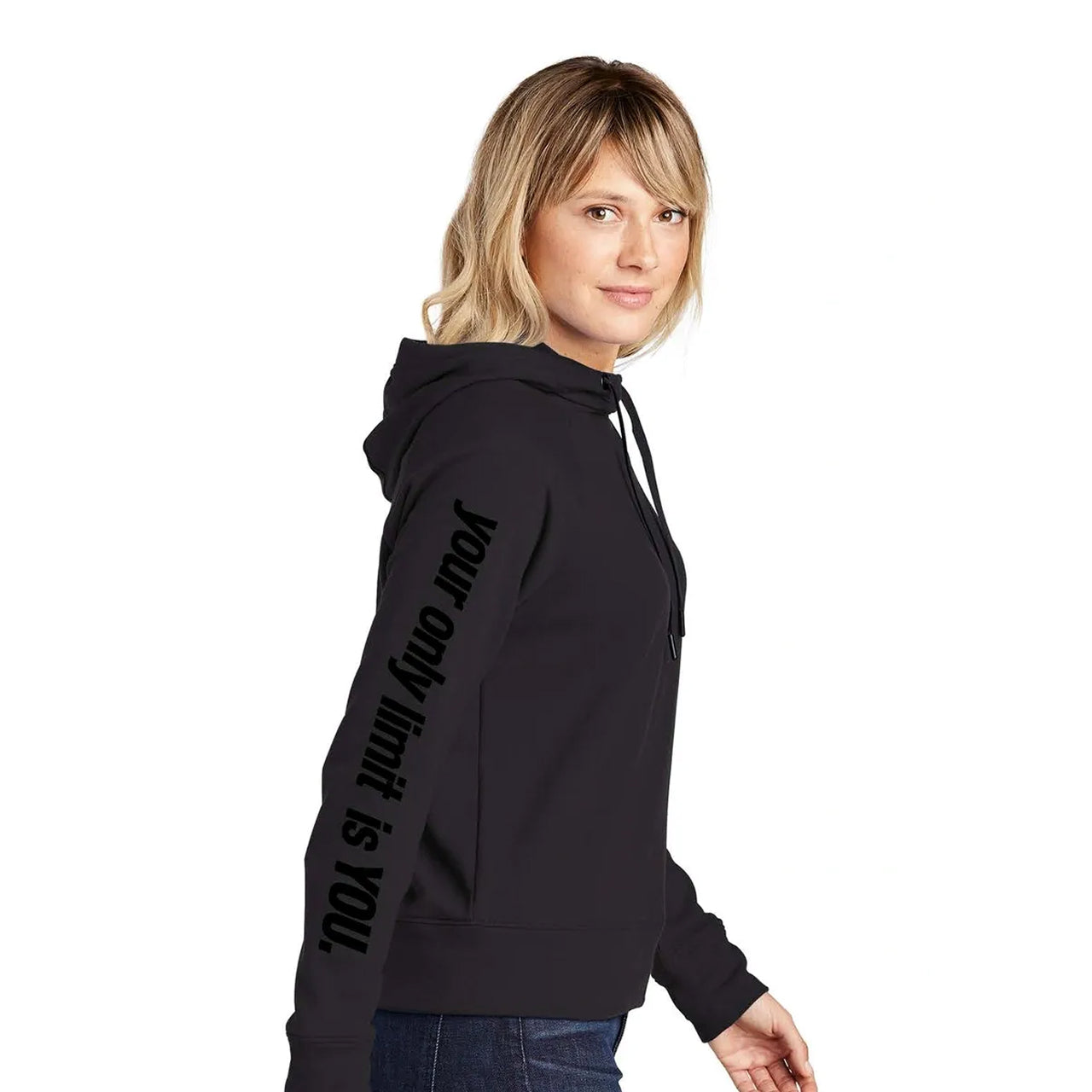 Ladies Lightweight French Terry Pullover Hoodie